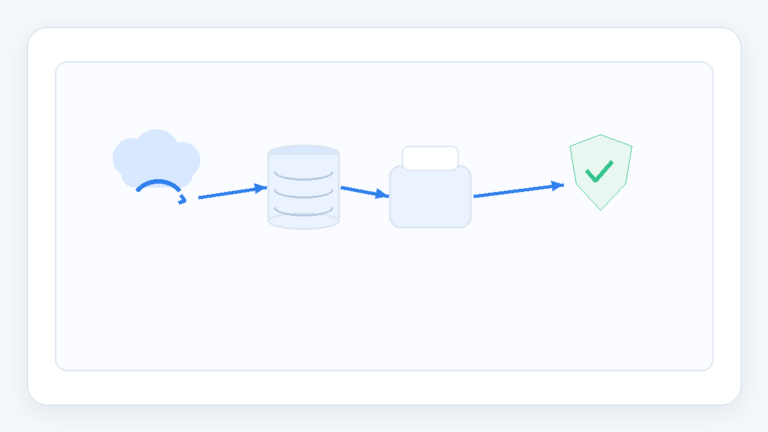 Backup and restore illustration for business IT support checklist