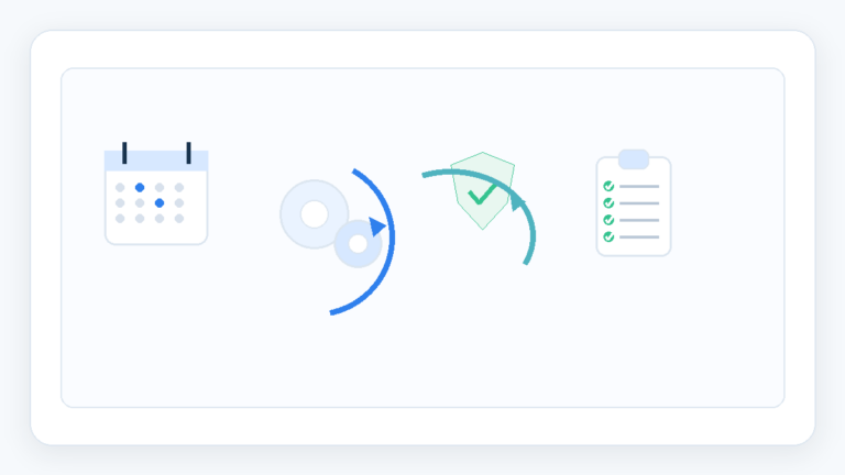 Routine IT maintenance illustration for business support checklist
