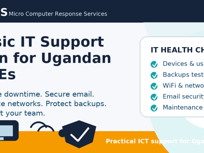 MCRS basic IT support plan for Ugandan SMEs
